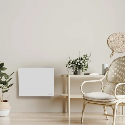Radiateur à Inertie Sèche Éco-Confort - Faible Consommation, Thermostat Digital Réglable, Design Moderne & Chauffage Performant (1000 W)