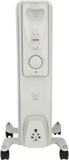 Radiateur mobile bain d'huile 1000W - blanc - Voltman