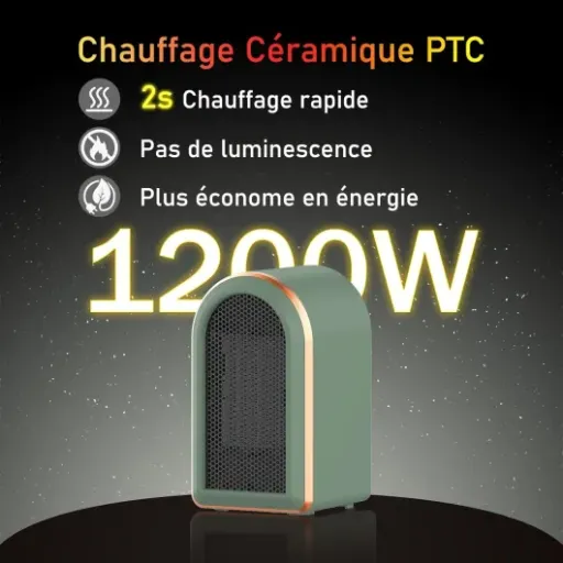 Test Chauffage d'appoint Electrique Portable GEPROSMA : petit radiateur qui chauffe vite mais avec quelques limites