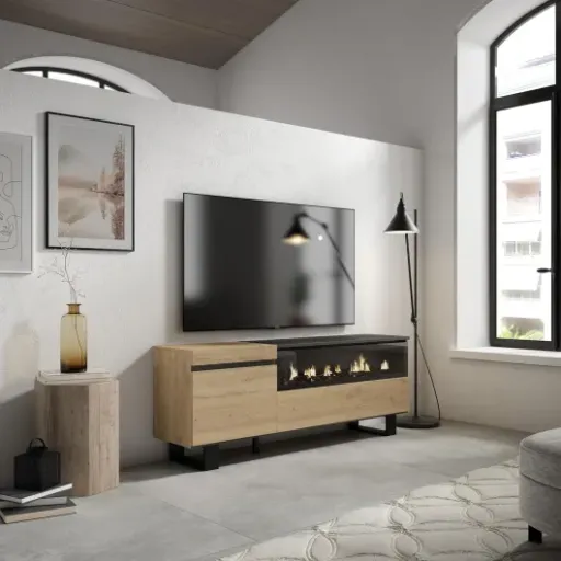 Test Skraut Home Meuble TV Cheminée : joli dans le salon, mais pas le plus rassurant