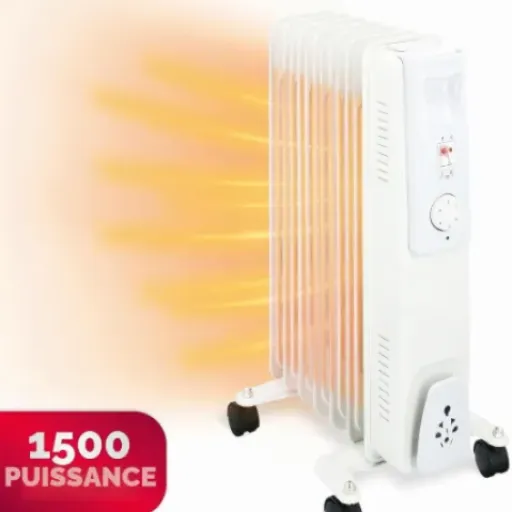 Test alpina Radiateur Bain d’Huile 1500W : petit chauffage d’appoint qui fait le job, avec quelques limites