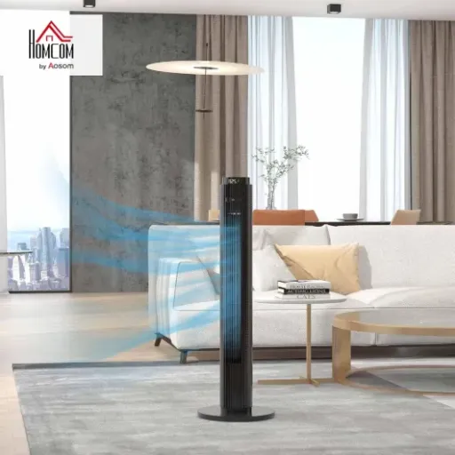 Test HOMCOM Ventilateur Colonne 96 cm : un ventilo tour simple, efficace et pas trop bruyant pour l’été