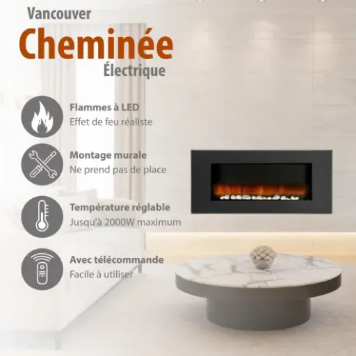 Test Cheminée Électrique Vancouver : un faux feu qui chauffe vraiment ou simple déco ?