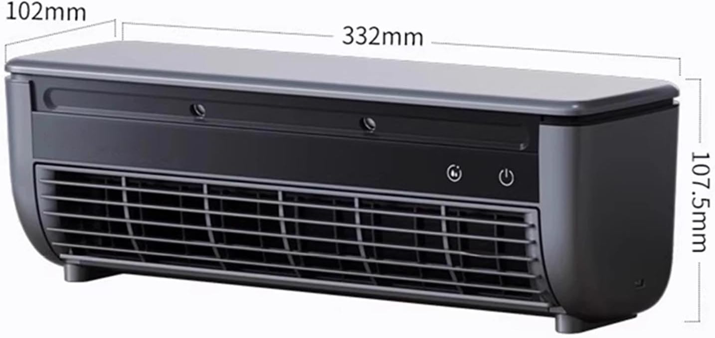 Climatiseur Mural à Chargement sans Fil, avec Batterie de 6000 mAh et Chargement sans Fil, Pas d'installation, Refroidissement Silencieux, pour Chambre, Bureau, Camping,001,Plug in Model 001 Plug in Model