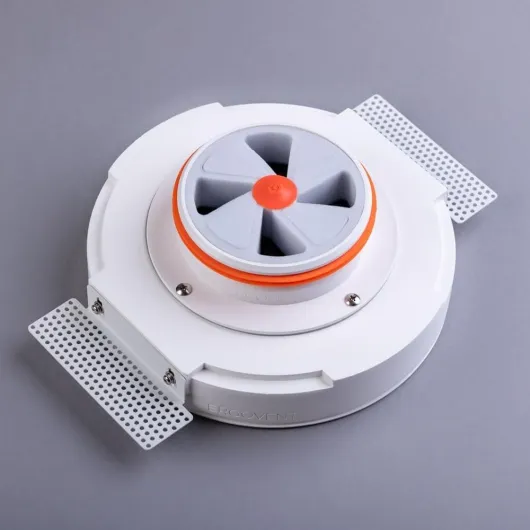 RONDO-125 - Couvercle Diffuseur de Ventilation 125mm, Valve d'air sans cadre, Grille Aeration Ronde, Design moderne Ventilation Ronde avec Cadre invisible 125 mm